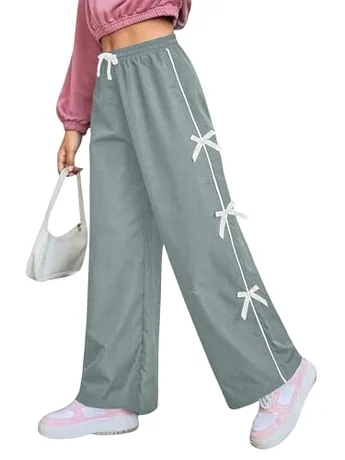 Wide Leg Leggings, Grey (9 Years)