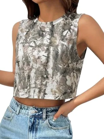 Sleeveless Tank Top, Grey