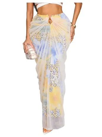 Maxi Bodycon Skirt, Yellow